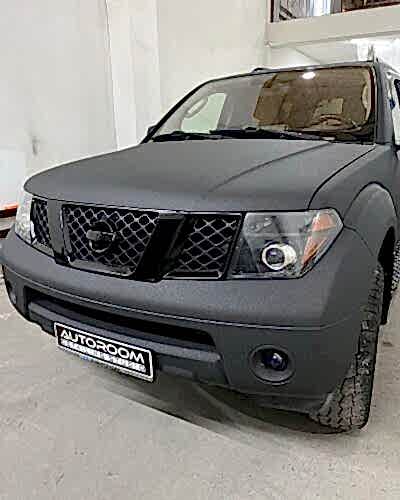 NISSAN PATHFINDER R51RAPTOR покраска в раптор и антихром autoroom kz