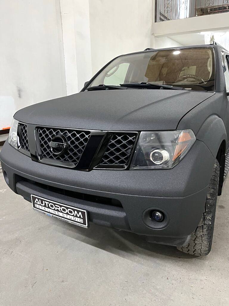 NISSAN PATHFINDER R51RAPTOR покраска в раптор и антихром autoroom kz